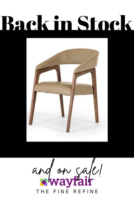 Back in Stock and on Sale !!! This dining chair is an all around deal! It has a modern organic feel, taupe and wood accents make it feel warm and inviting. Best when paired with a wood table! #diningroom #chair #organic #homedecor #sale

#LTKCyberWeek #LTKhome #LTKHoliday