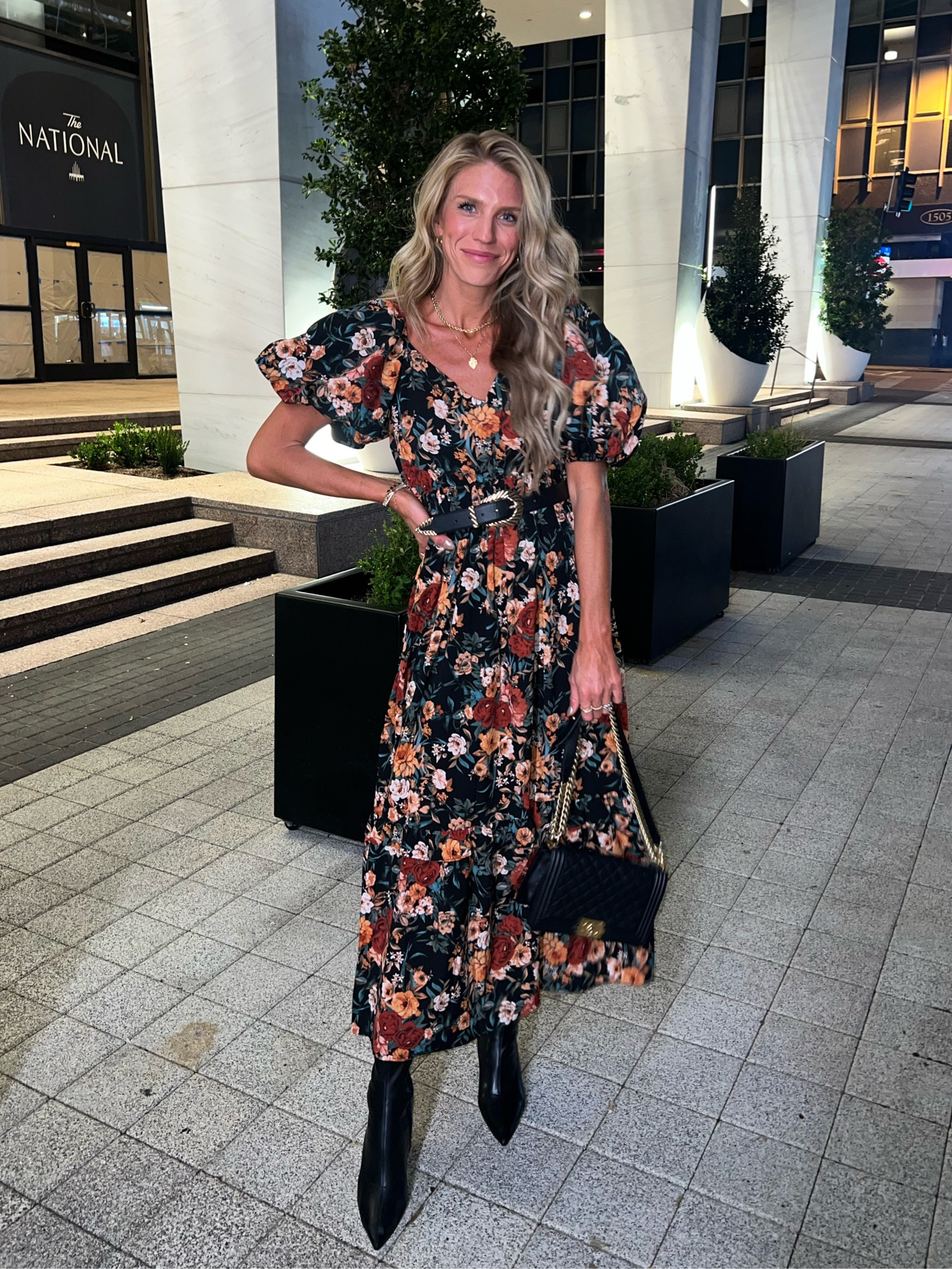 Wearing a small in dress
Sized up half size in boots 

#LTKCon #LTKSeasonal