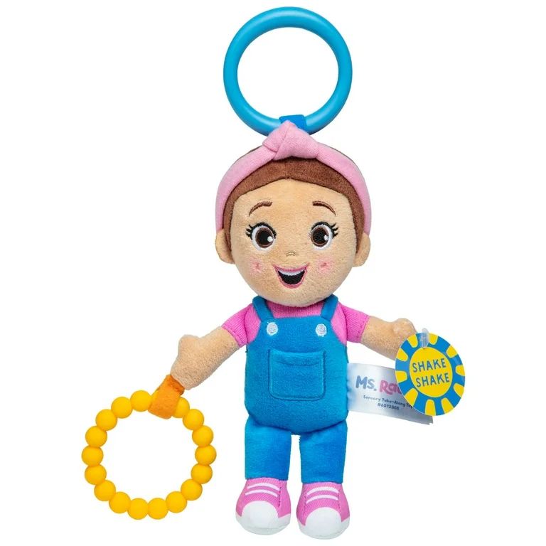 Ms. Rachel Sensory Take-Along Plush Toy with Baby Rattle & Clip | Walmart (US)