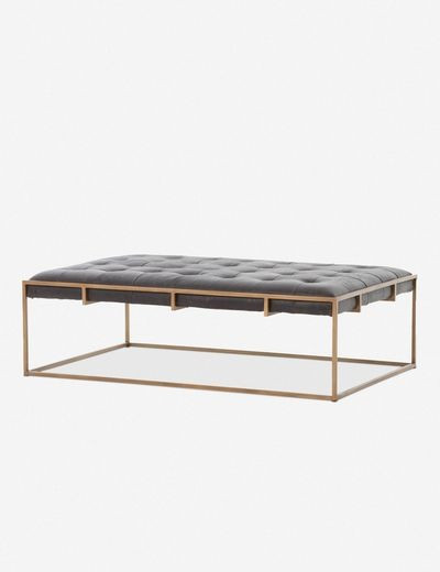 Olwina Leather Coffee Table | Lulu and Georgia 