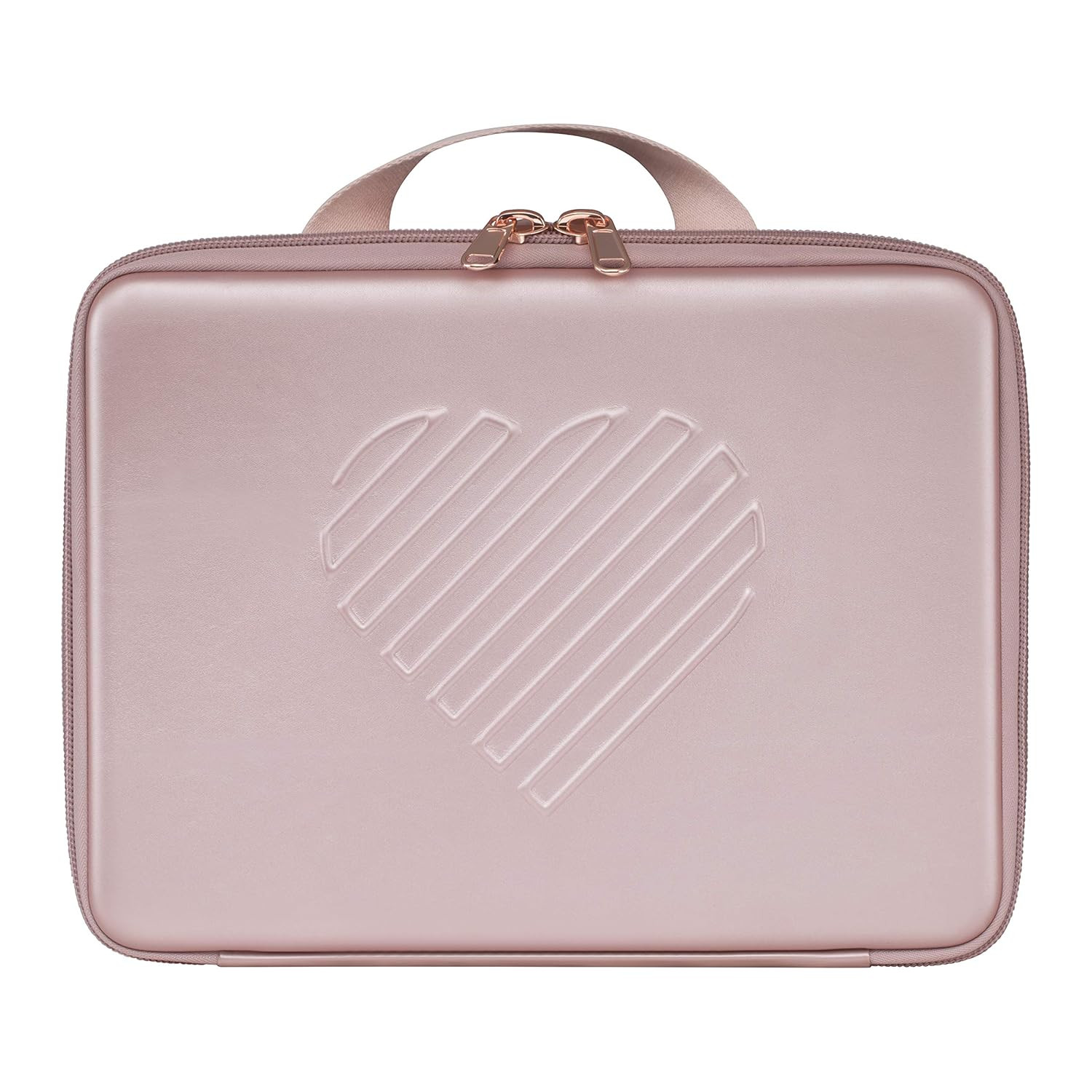 Riki Skinny vanity Mirror Carry case(large) in Rose Gold, Multifunctional Makeup Bag, Light Weigh... | Amazon (US)