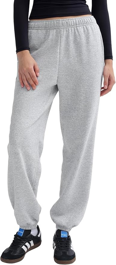 PUMIEY Women's Sweatpants High Waisted Baggy Sweat Pants Workout Casual Joggers Pants Airy Collec... | Amazon (US)