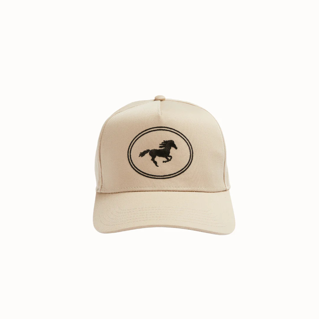 Mustang Trucker Hat - Khaki | Dairy Boy