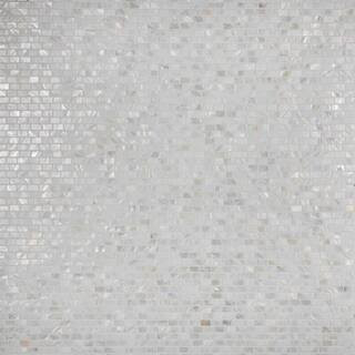 This item: Conchella Subway White 11-1/2"x 11-7/8" Natural Seashell Mosaic | The Home Depot