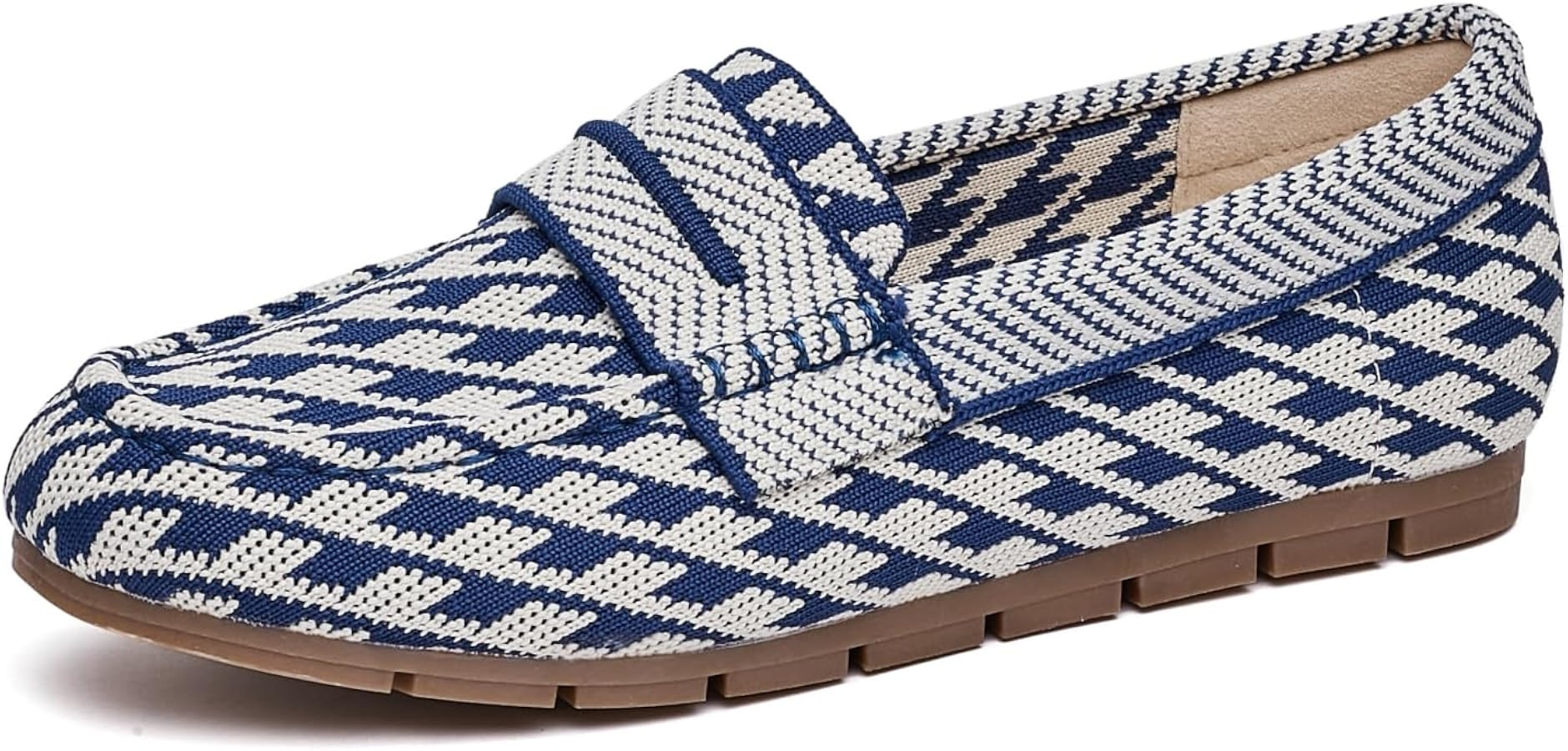 Women's Comfortable & Lightweight Knit Loafers Slip-On Memory Foam Flats with Arch Support, Non-S... | Amazon (US)