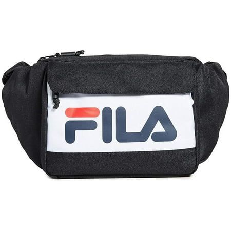 Fila Men s Lindon Waist Bag Black/White One Size | Walmart (US)