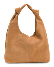 Suede Marietta Knotted 2.0 Hobo Bag | Marshalls