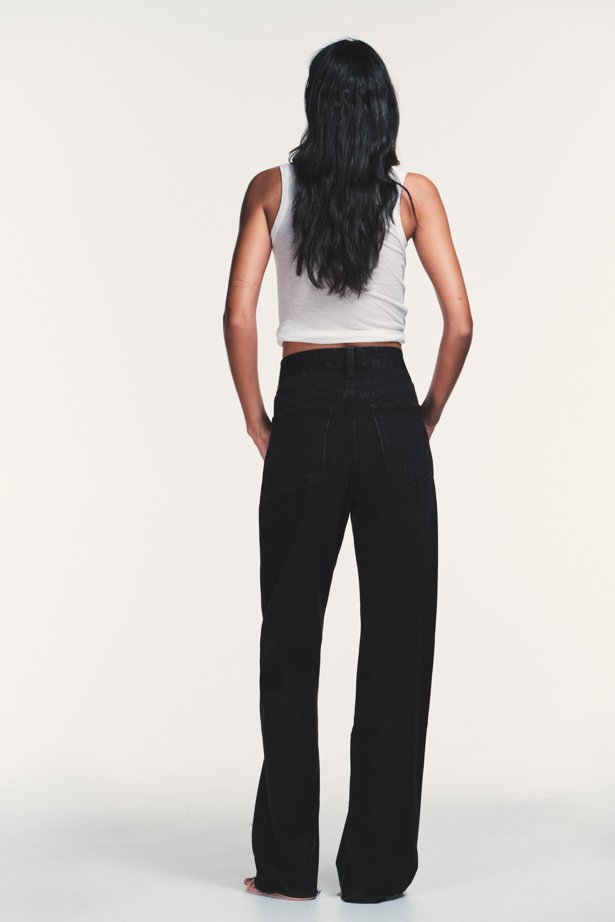 TRF WIDE-LEG HIGH-WAIST JEANS | Zara UK