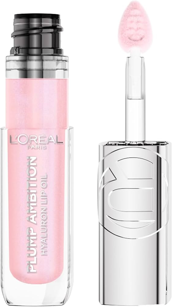 L'Oreal Paris Plump Ambition Hyaluron Lip Oil, 24 HR Lip Gloss with Hyaluronic Acid, Volumizing F... | Amazon (US)