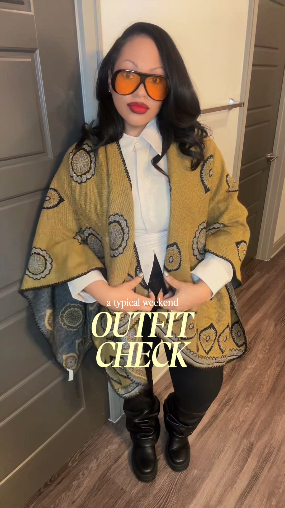 Running errands fit

#simplicity #poncho #collarshirts #wrapshirts #cleanfit 

#LTKvlog #LTKMidsize #LTKgrwm