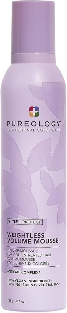 Pureology Style + Protect Weightless Volume Mousse For Fine and Color-Treated Hair - Lightweight ... | Amazon (US)