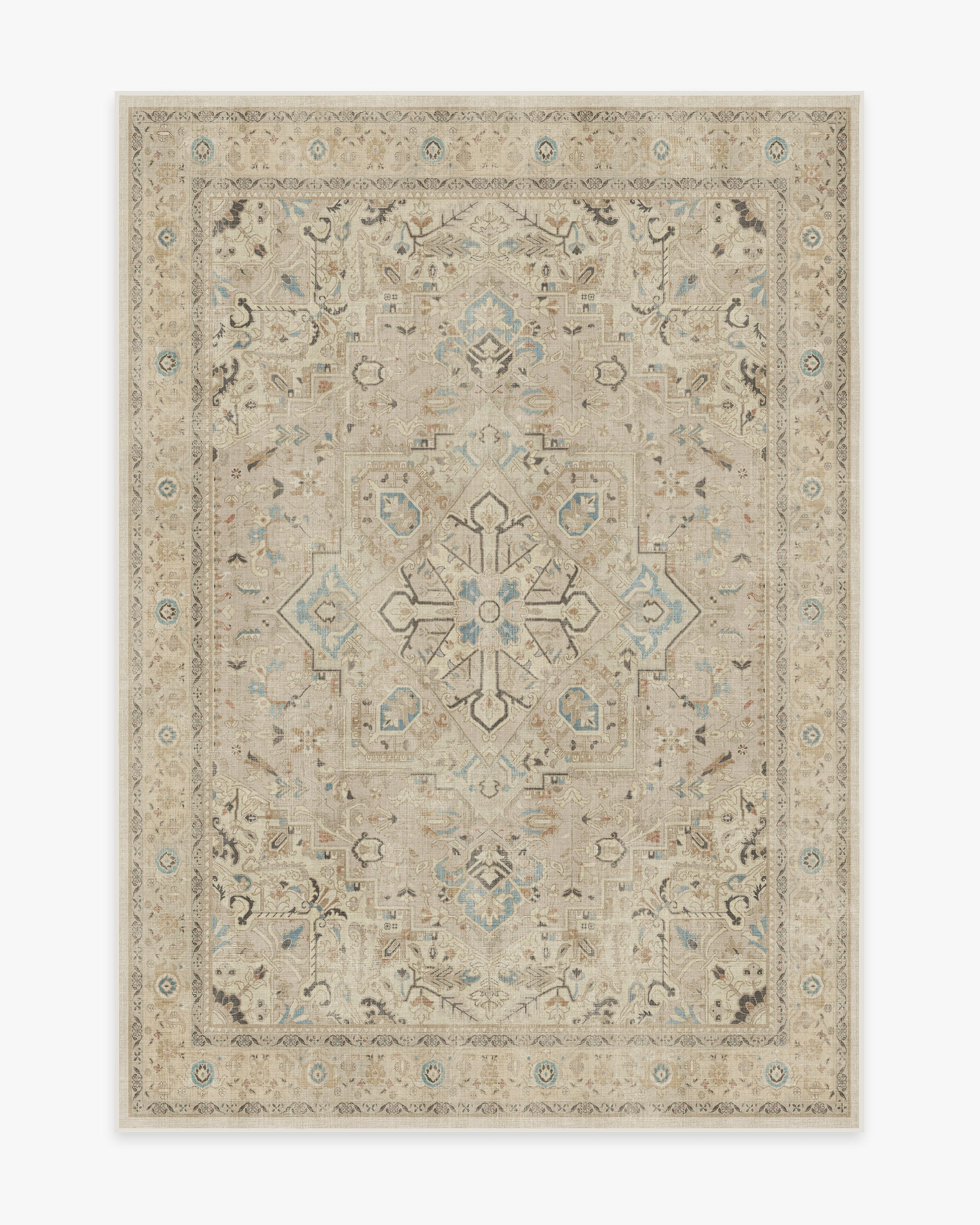 Kamran Ivory Opal Rug | Ruggable