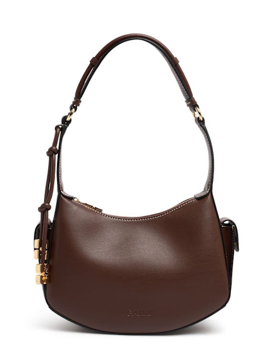 Swing recycled leather shoulder Bag | Luisaviaroma