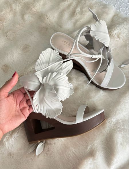 Gorgeous summer wedge! 😍 These will be a subtle statement shoe. Love the flower detail 🌸

Vacation, resort, white heels, floral shoes, beach vacation, gifts for her

#LTKTravel #LTKShoeCrush #LTKStyleTip