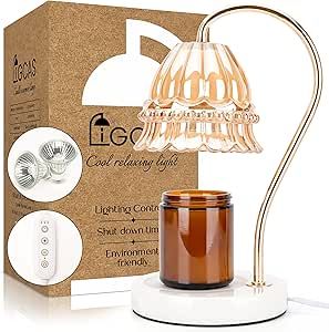 Amazon.com: Candle Warmer Lamp with Timer for Scented Jar & Votive Candles w/3 Timer Settings Lig... | Amazon (US)