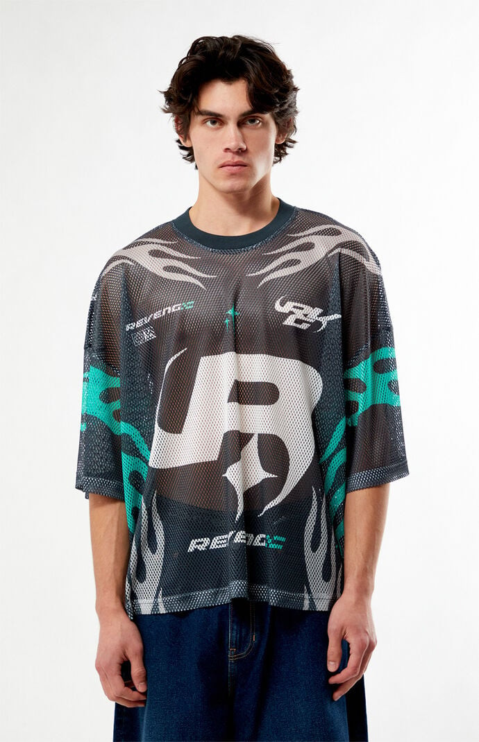 Men's Revenge Mesh Jersey in Black - Size Medium | PacSun