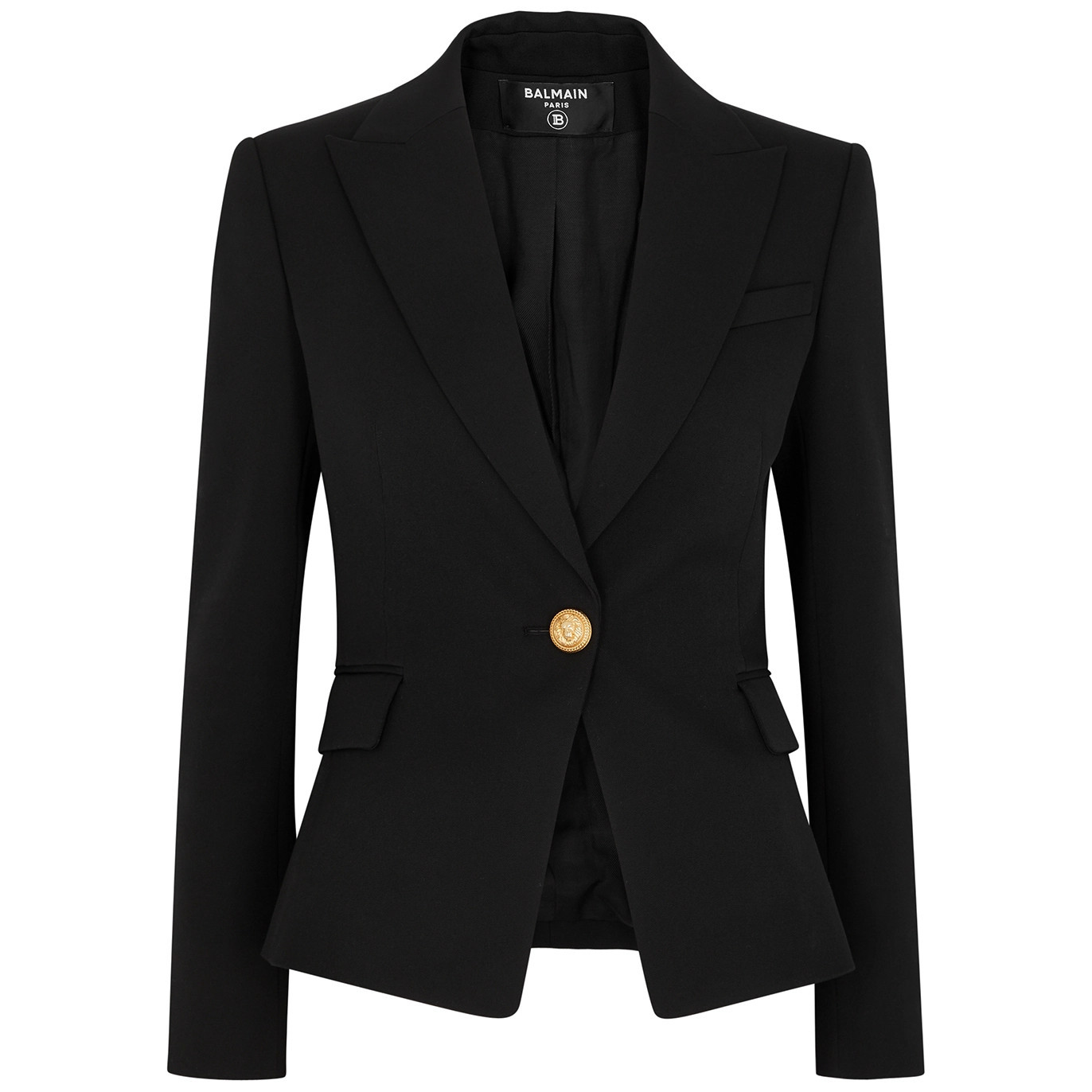 Balmain Wool Blazer - Black - 12 | Harvey Nichols (Global)