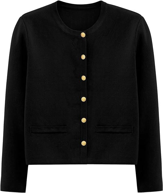 PRETTYGARDEN Women's 2024 Winter Cardigan Sweaters Button Down Open Front Long Sleeve Knit Cardig... | Amazon (US)