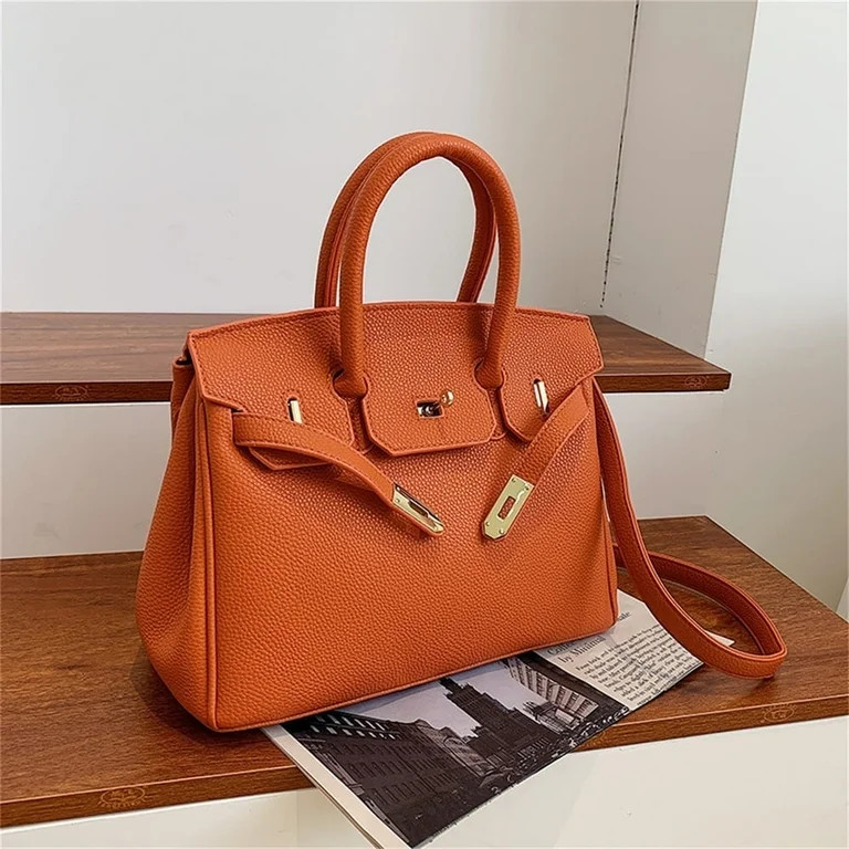 BESTSPR Women's Leather Handbags Platinum Lychee Tote Bags - Walmart.com | Walmart (US)