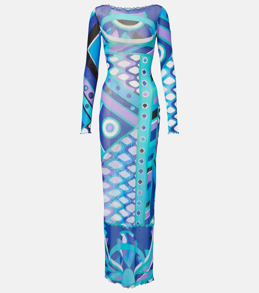 Pucci Vivara ruffled tulle maxi dress | Mytheresa (US/CA)