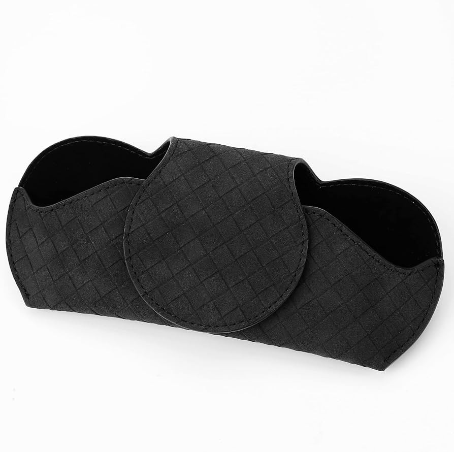 KINIVA Sunglasses Holder for Car Visor PU Leather Glasses Case with Clips for Car Visor Automotiv... | Amazon (US)