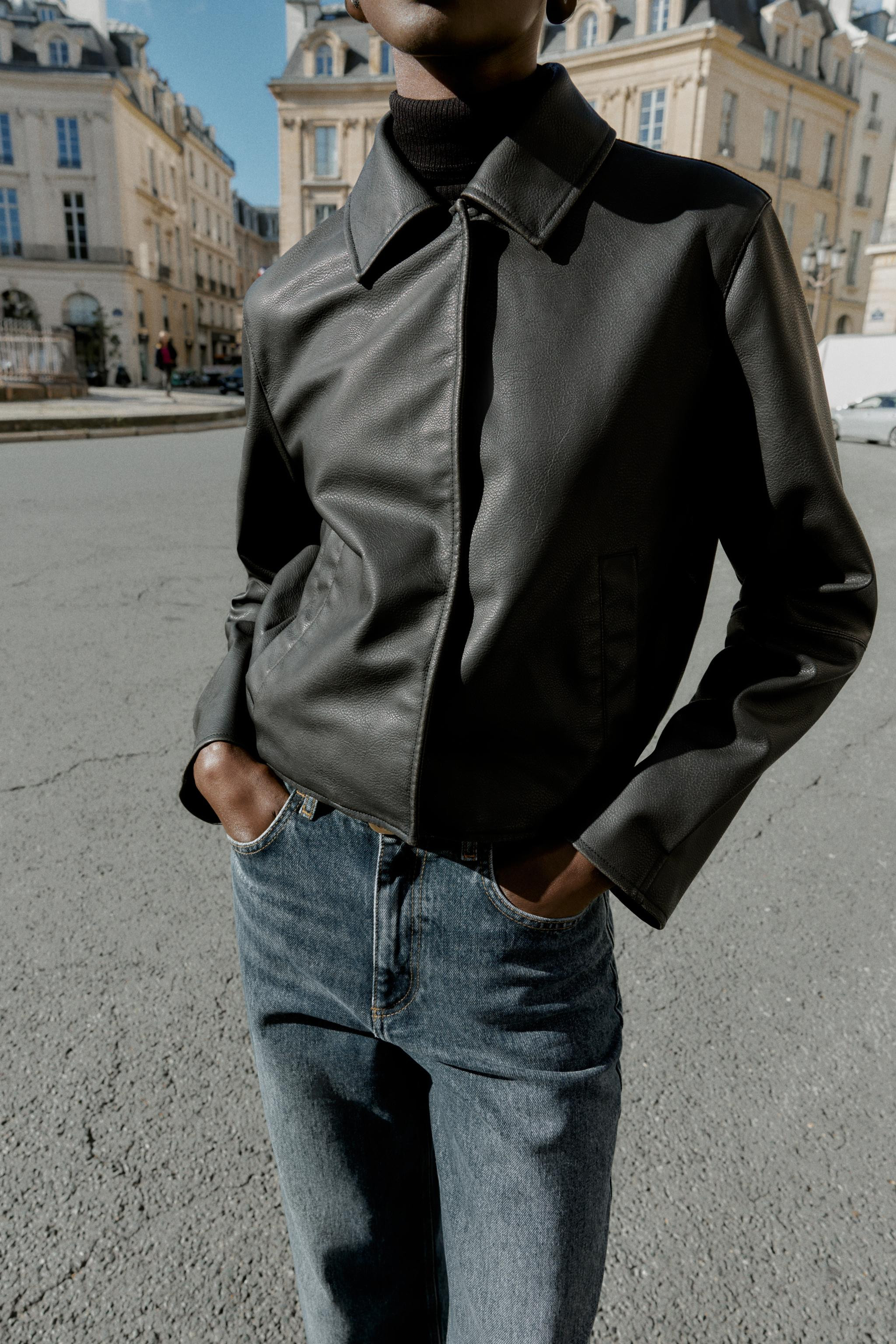 FAUX LEATHER JACKET | Zara US