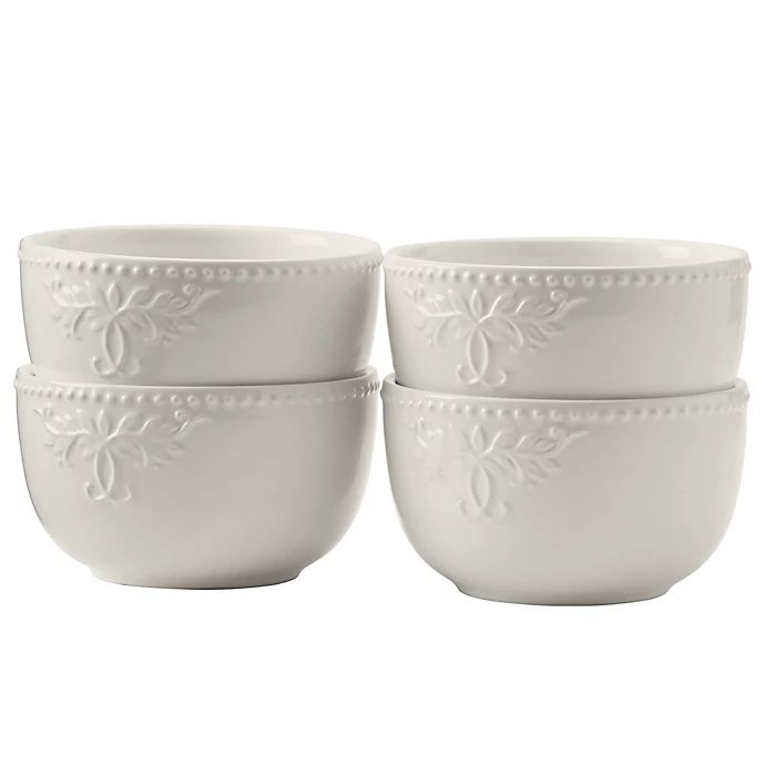Modern Farmhouse Home Cereal Bowls in White (Set of 4) | Bed Bath & Beyond