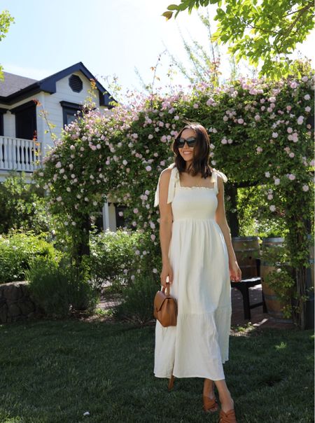 Spring/summer white dress under $100 - this dress is so comfy & double lined. This would also be perfect as a maternity dress 

#LTKwedding #LTKSeasonal #LTKunder100