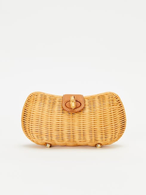 Rosie Wicker Clutch | J.McLaughlin