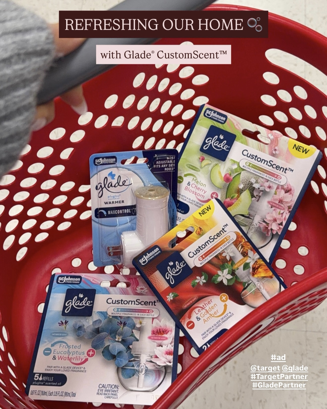 #ad Refreshing our home with the new @Glade CustomScent™ 🍒✨ Get it exclusively at @Target!

#TargetPartner #Target #makeityourown #customscent #gladepartner 

#LTKHome #LTKmorningroutine #LTKdayinmylife