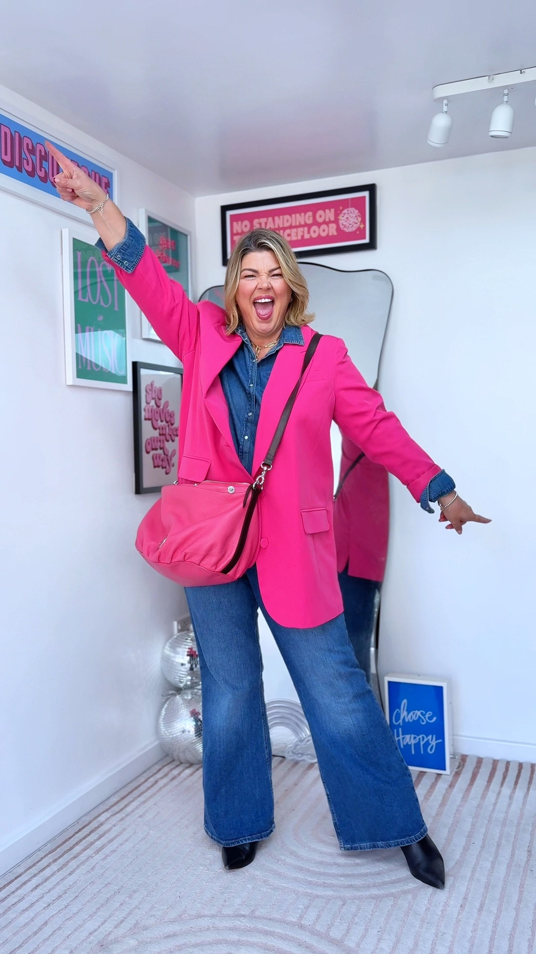 Jeans and a good blazer..  Well actually and double denim. Whats not to love hey. 

#LTKover50style #LTKuk #LTKcurves