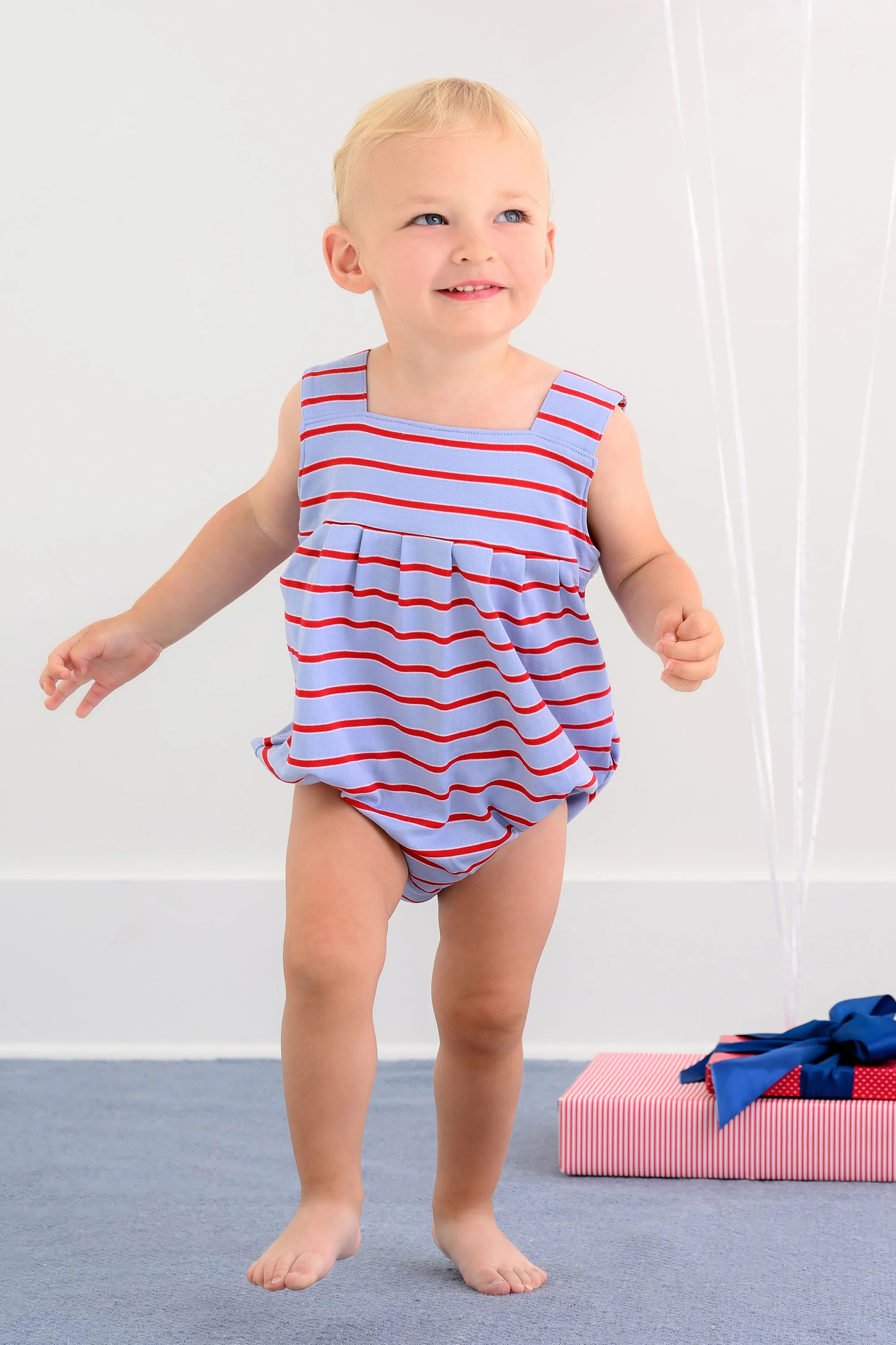 Branham Bubble - Broward Blue Stripe | The Beaufort Bonnet Company