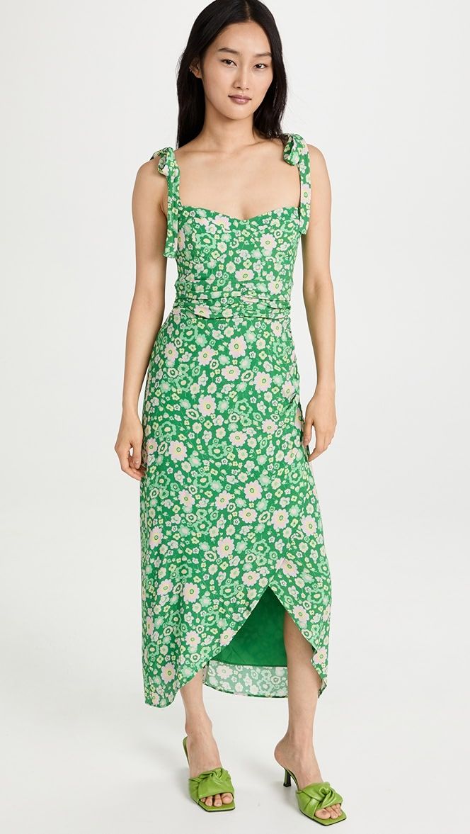 Malibu Faux Wrap Midi Dress | Shopbop