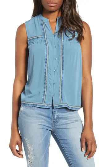 Women's Lucky Embroidered Tank Top | Nordstrom