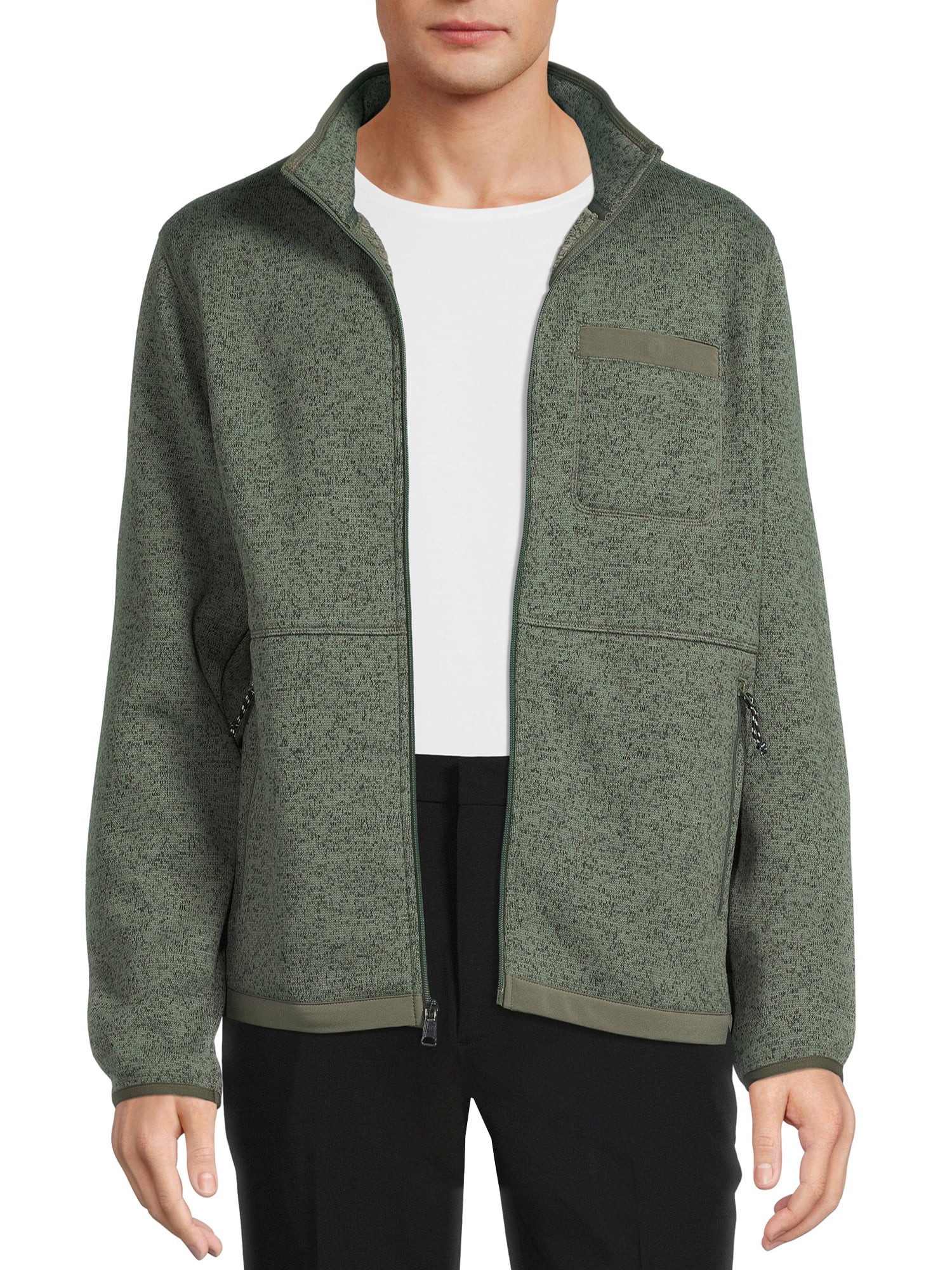 George Men's and Big Men's Sweater Fleece Jacket, up to Size 5XL - Walmart.com | Walmart (US)