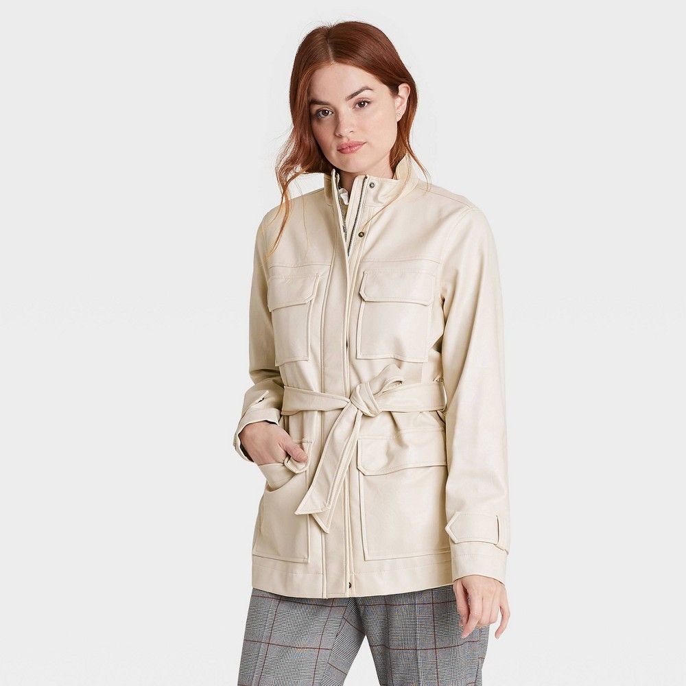 Women' Faux Leather Anorak Jacket - A New Day™ X | Target
