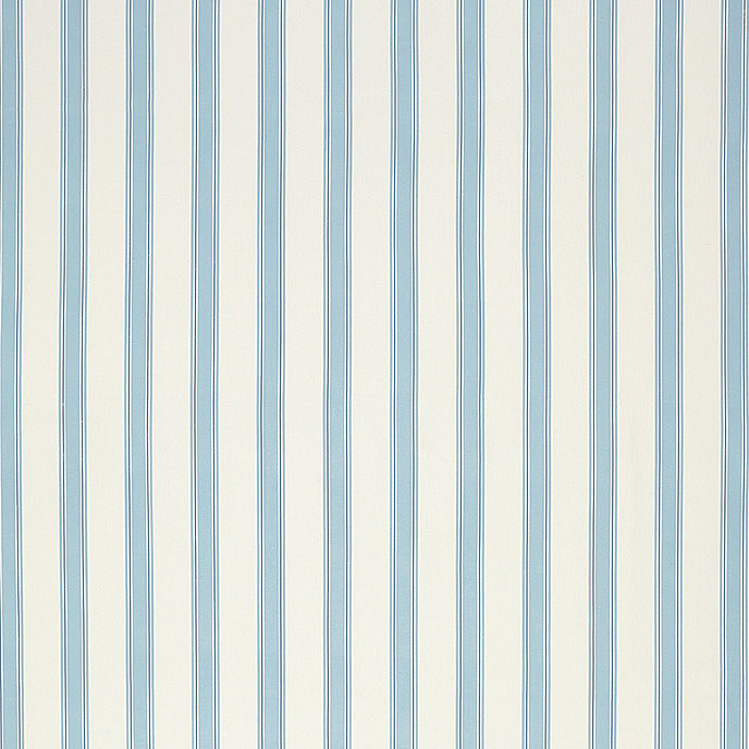 SK Reine Stripe Blue Linen Cotton Drapery Fabric | Ballard Designs, Inc.