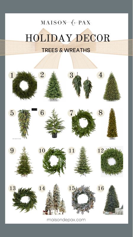 Take the guess work out of buying your holiday tree and wreaths wit this comprehensive round up of Christmas trees and door wreaths and swags  

#LTKSeasonal #LTKhome #LTKHoliday