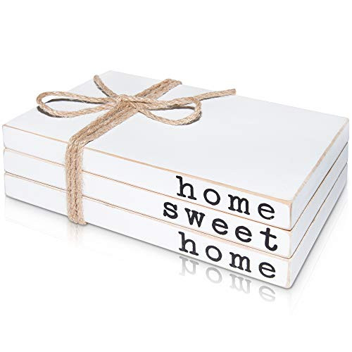 Wooden Decorative Books for Coffee Table - Stack of 3 Fake Books for Decoration, 8??x 5??x 2.25??... | Walmart (US)