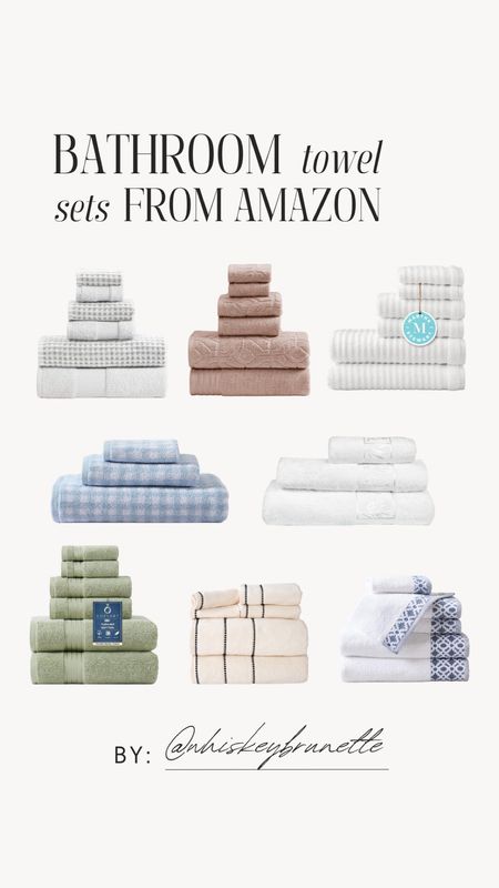 Amazon bathroom towel sets! 

Bath Towels | Amazon Towels | Amazon Bathroom

#LTKfamily #LTKhome #LTKfindsunder50