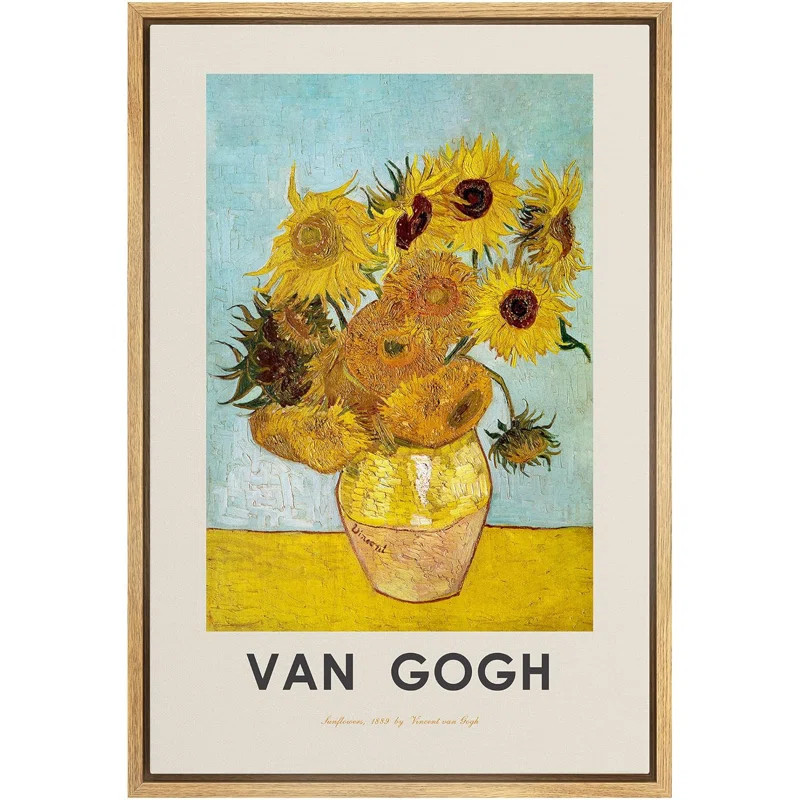 Classical Artwork " Sunflowers 1889 " by Vincent Van Gogh | Wayfair North America