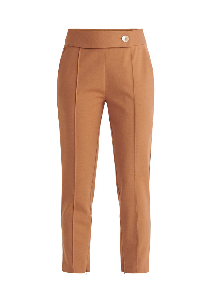 High Waist Slim Trousers | Paisie