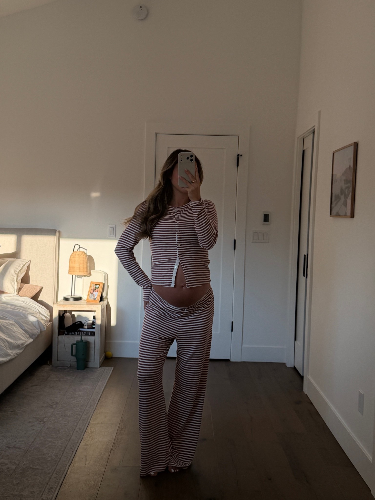 Softest pajamas on earth. Wearing size Medium for the bump and also bought the matching shorts

#LTKBump #LTKmomlife #LTKdayinmylife