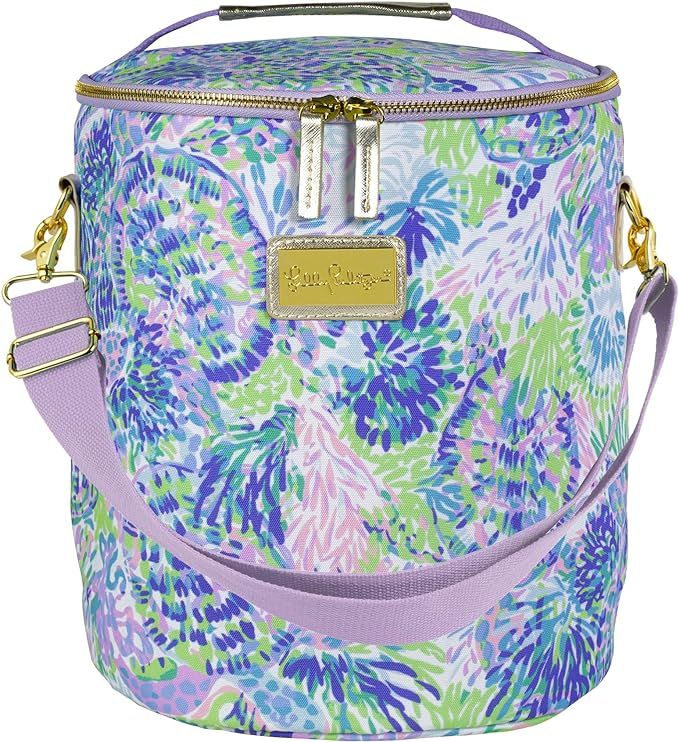 Lilly Pulitzer Purple/Blue/Green Insulated Soft Beach Cooler with Adjustable/Removable Strap and ... | Amazon (US)