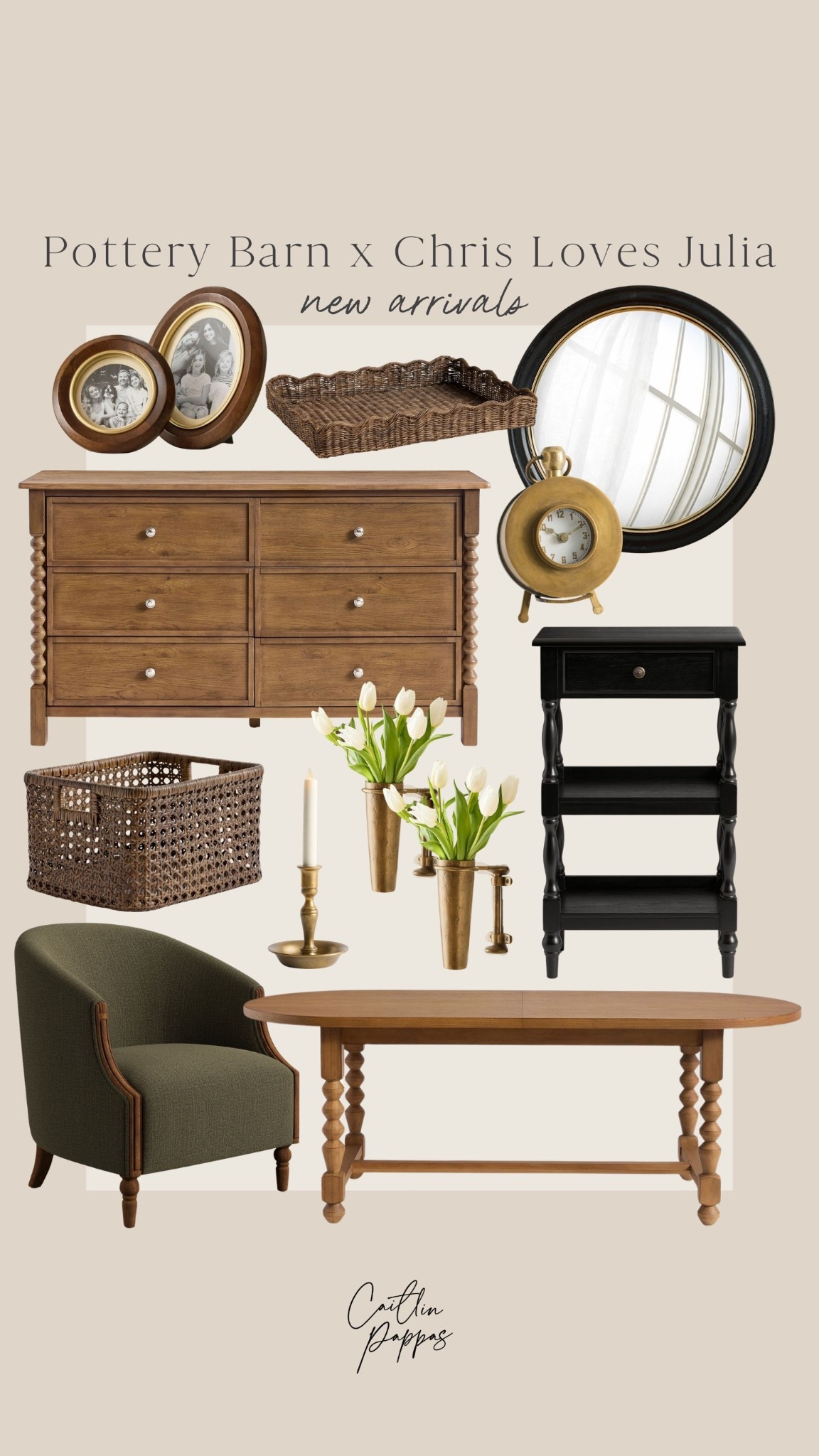 Pottery Barn x Chris Loves Julia collection favorites! 🤎🙌🏻 Love these moody, neutral furniture pieces! 

#LTKHome
