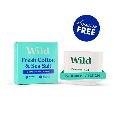 Wild Cosmetics - Fresh Cotton & Sea Salt - Aluminum Free Deodorant Refill - 1.4oz | Target