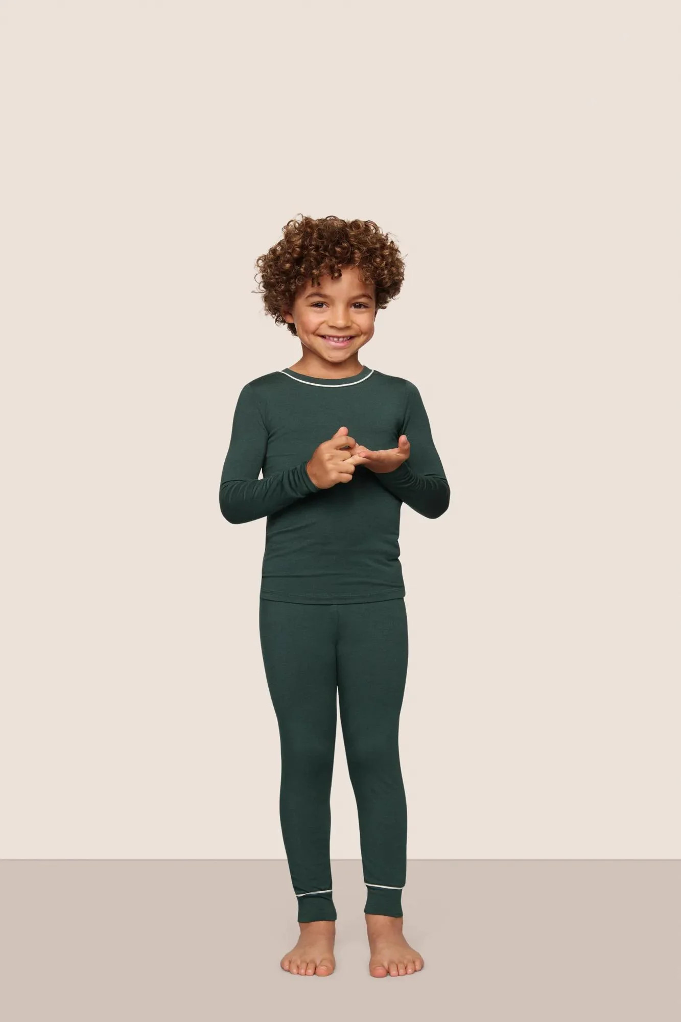 Kids TENCEL™ Modal Unisex Long PJ Set | Eberjey