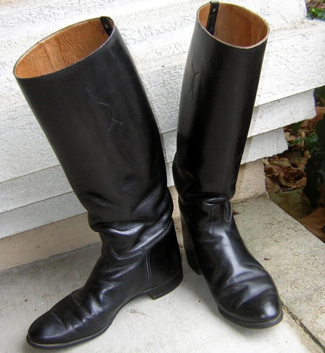 Vintage British Riding Boots Tall Equestrian Englishtop - Etsy | Etsy (US)