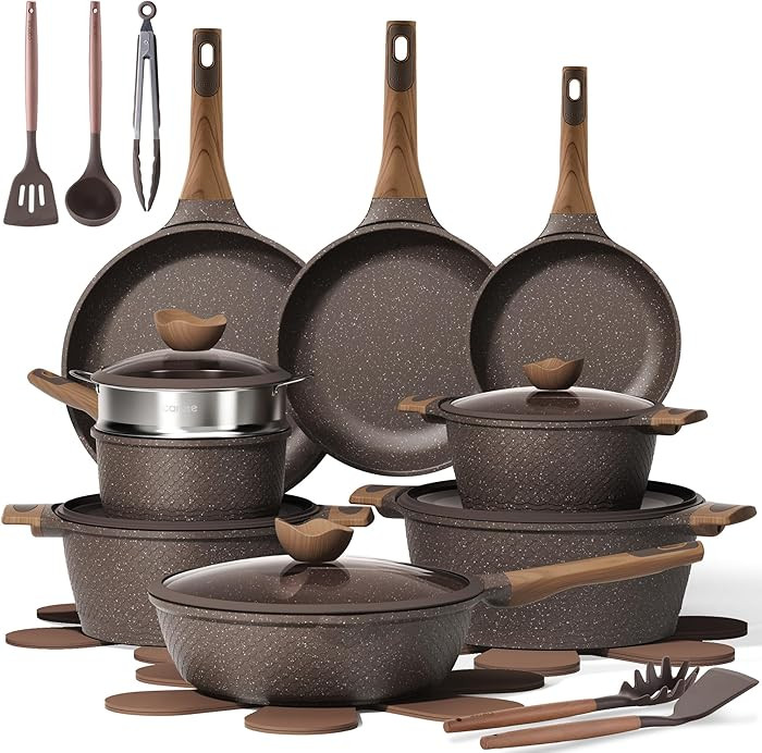 CAROTE 26PCS Pots and Pans Set Non Stick, Cookware Set Pots and Pans Induction Cook Ware, Nonstic... | Amazon (US)