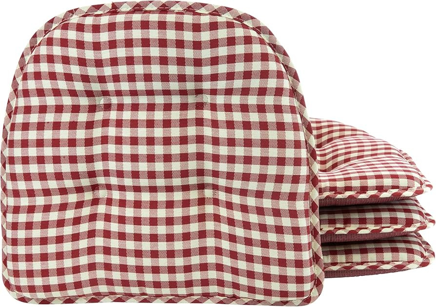 Klear Vu Omega Non-Slip Chair Cushions, Assembled in USA, U-Shaped Skid-Proof Seat Pads for Dinin... | Amazon (US)